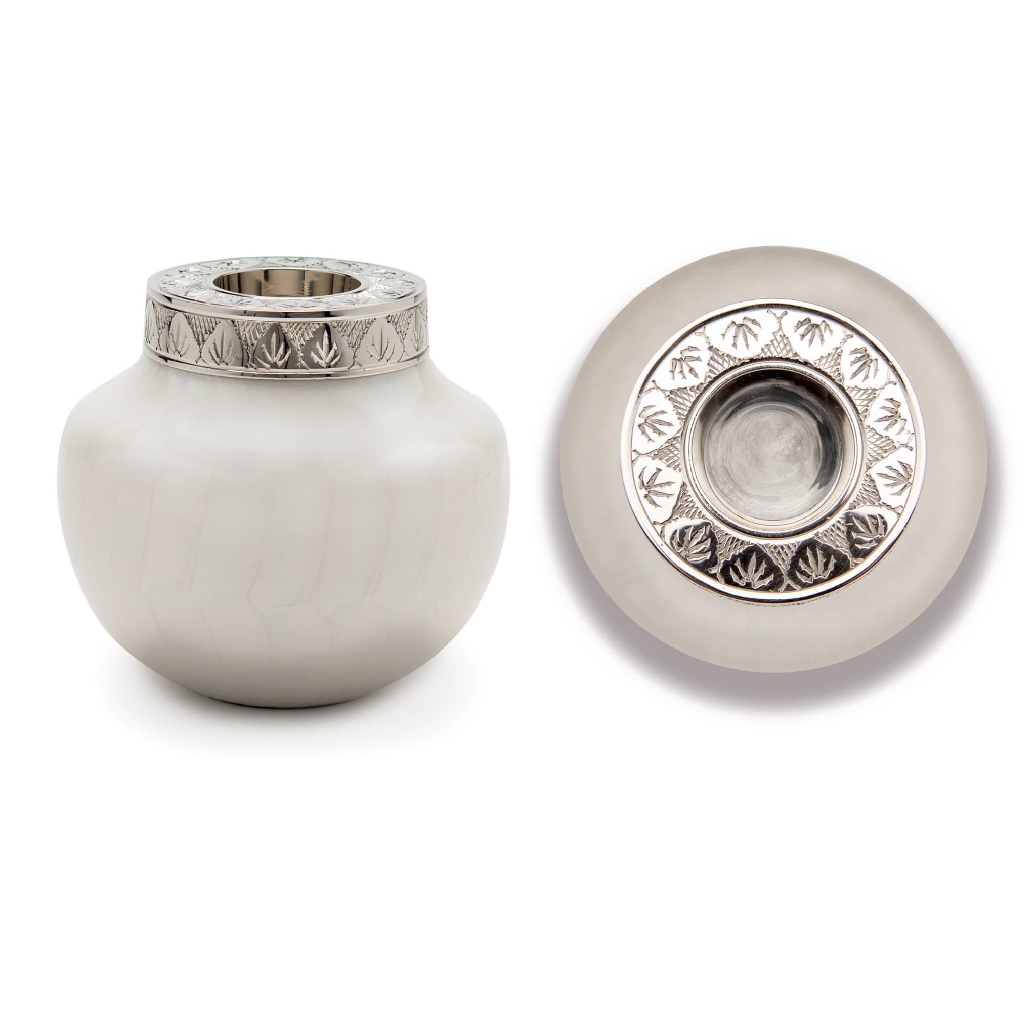 Small Candle Cremation Urn for Human Ashes – Small / Keepsake Urn, 50 Cubic Inches
