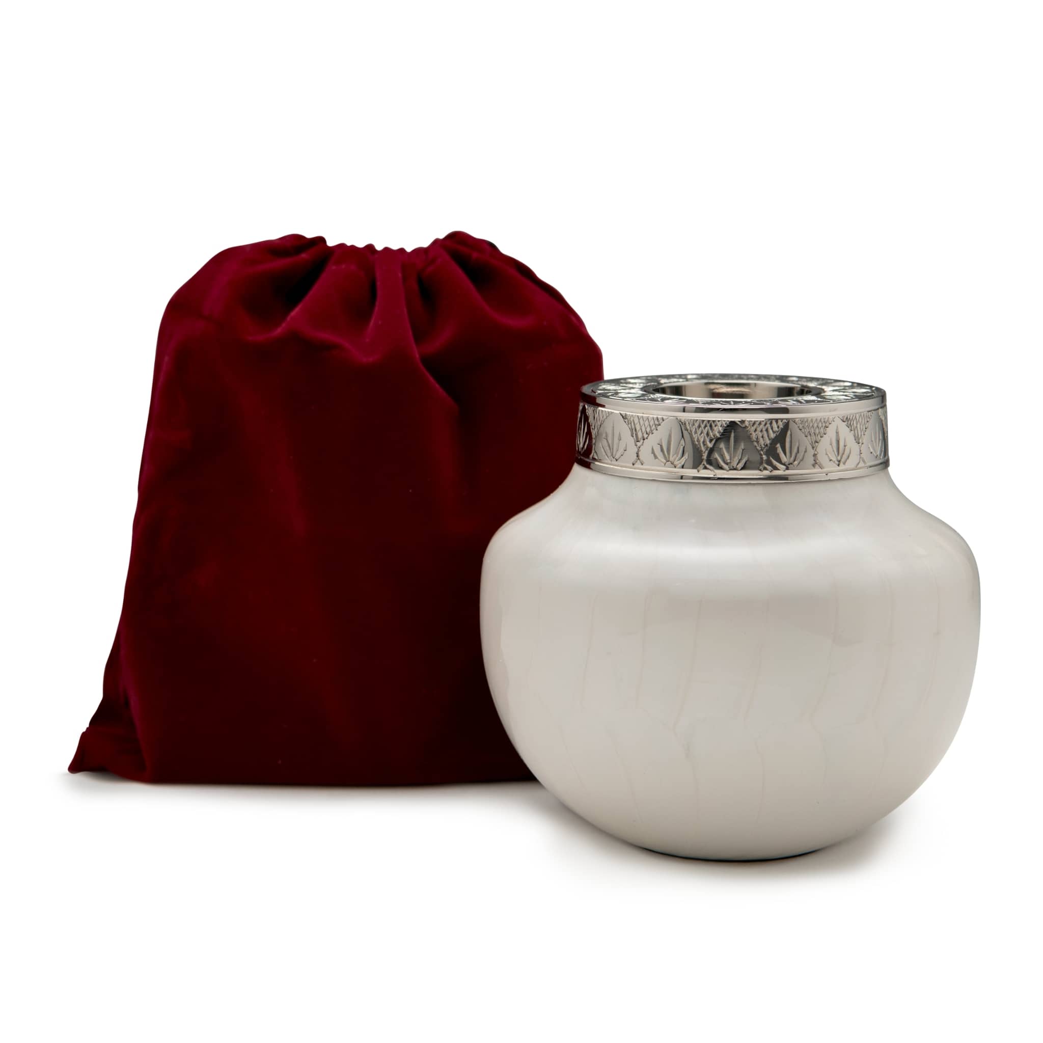 Small Candle Cremation Urn for Human Ashes – Small / Keepsake Urn, 50 Cubic Inches