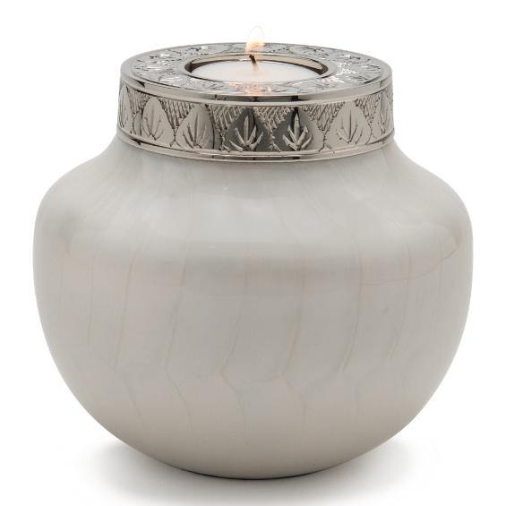 Set Of Two - Small Keepsake Candle Cremation Urns (50 Cubic Inches Each)